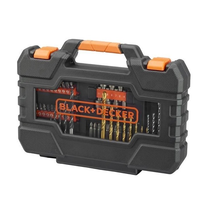 Coffret Vissage Perçage BLACK+DECKER A7231-XJ - 76 Accessoires Forets