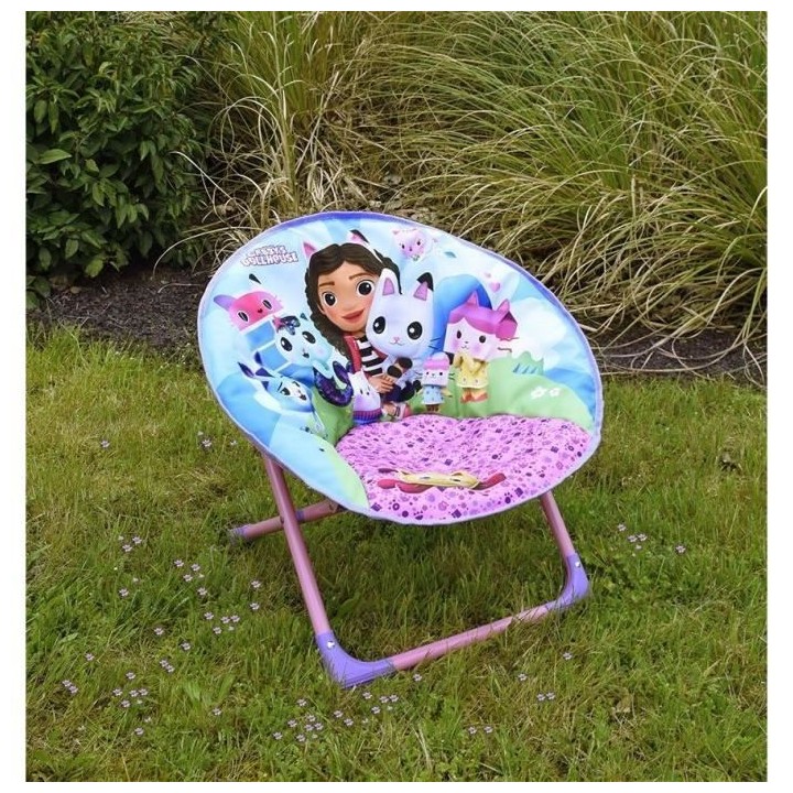 GABBY ET LA MAISON MAGIQUE - Siege lune pliable pour enfant h.47 x l.5