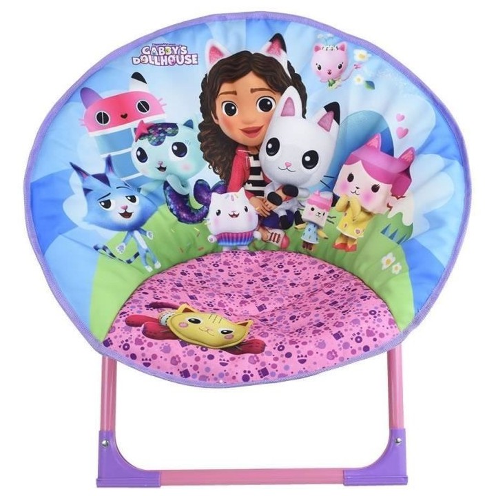 GABBY ET LA MAISON MAGIQUE - Siege lune pliable pour enfant h.47 x l.5