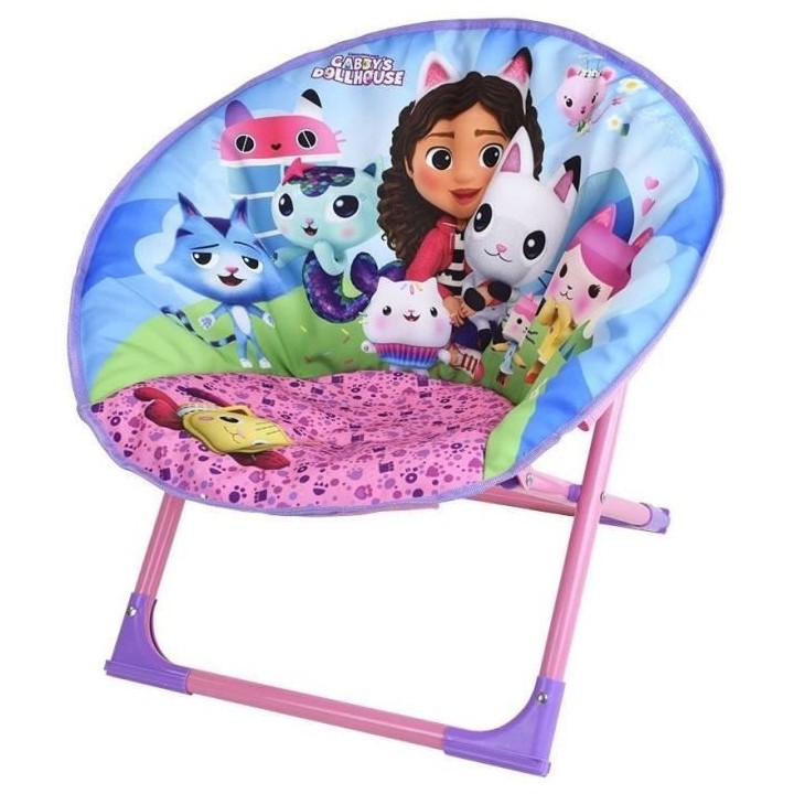 GABBY ET LA MAISON MAGIQUE - Siege lune pliable pour enfant h.47 x l.5