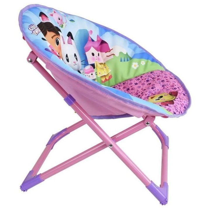 GABBY ET LA MAISON MAGIQUE - Siege lune pliable pour enfant h.47 x l.5