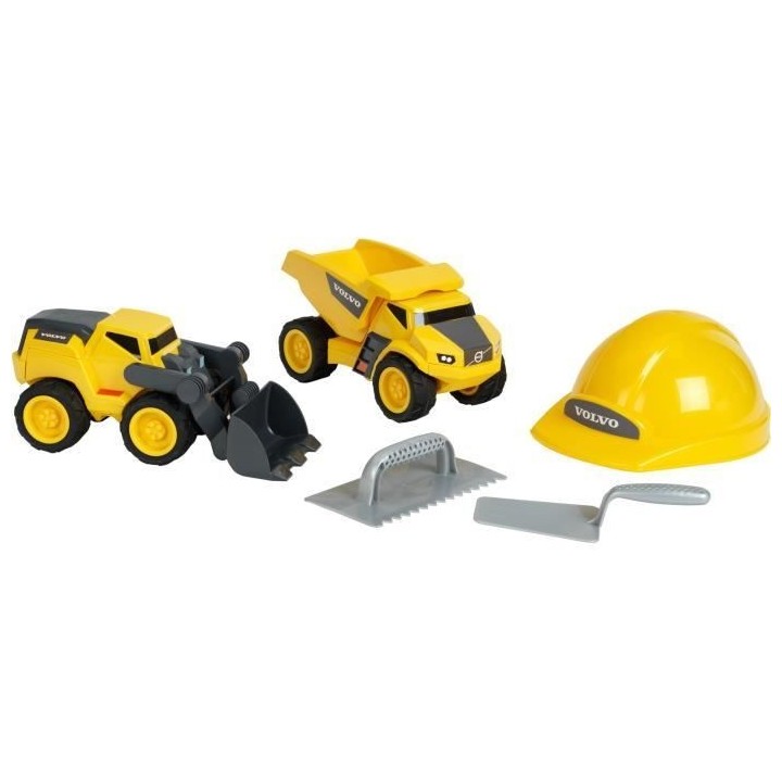 Jouet de chantier - KLEIN - Set de chantier Volvo Power avec casque, 5