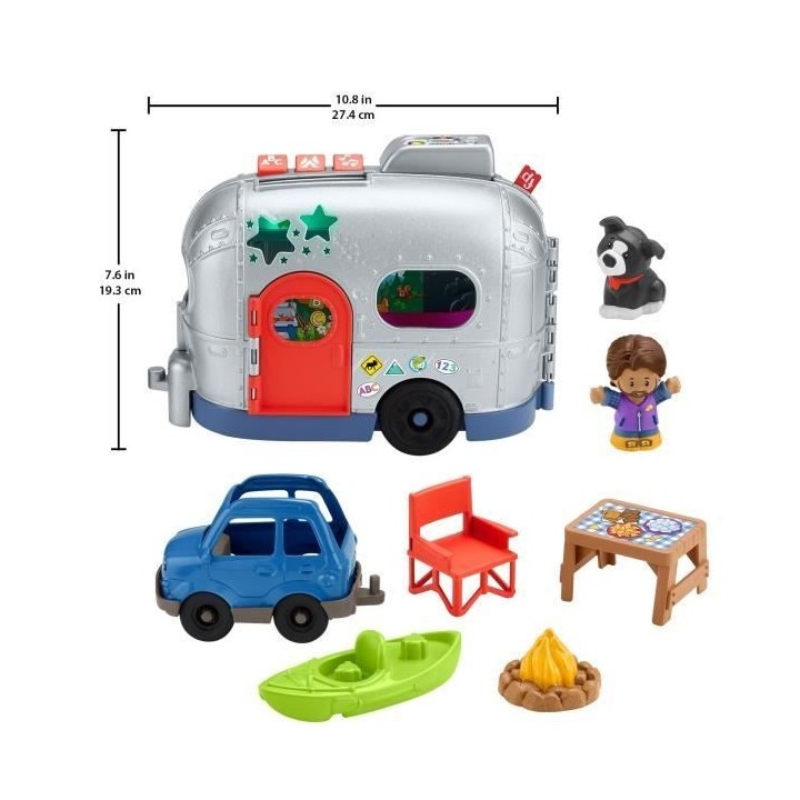 Fisher-Price - Little People - Caravane D'Apprentissage Lumineuse - Jo
