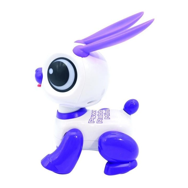 Power Rabbit Mini - Robot lapin avec effets lumineux et sonores, contr