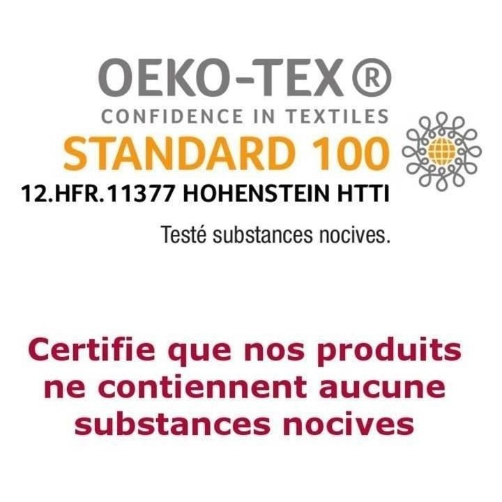 ABEIL Couette tempérée BICOLORE 200x200cm - Blanc & Gris chiné