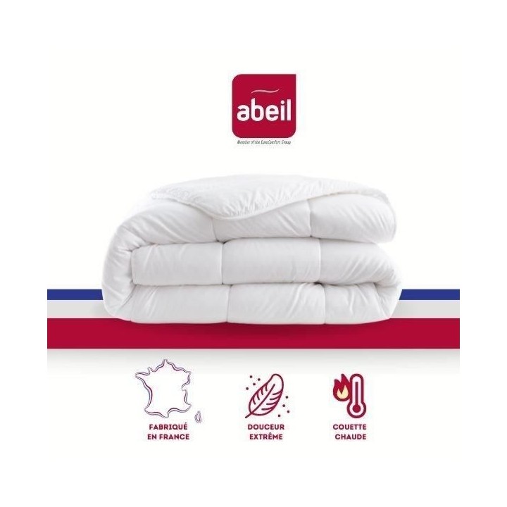 Couette chaude 400gr/m² Douceur Auvergnate - 200 x 200 cm - 2 personn