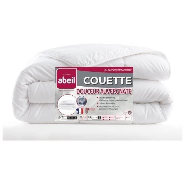 Couette chaude 400gr/m² Douceur Auvergnate - 200 x 200 cm - 2 personn
