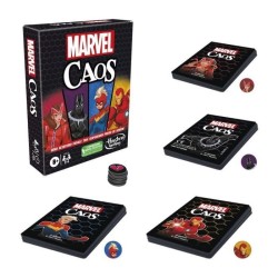 MARVEL Chaos - Jeu de cartes avec super-héros Marvel, jeu amusant pour la famille, des 8 ans, facile a apprendre