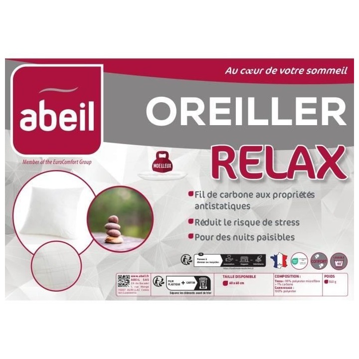 ABEIL Oreiller Relax 60 x 60 cm