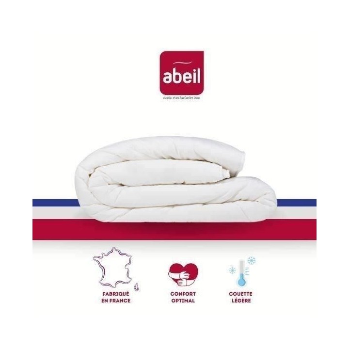 ABEIL Couette légere NUAGE de DOUCEUR 200x200 cm blanc