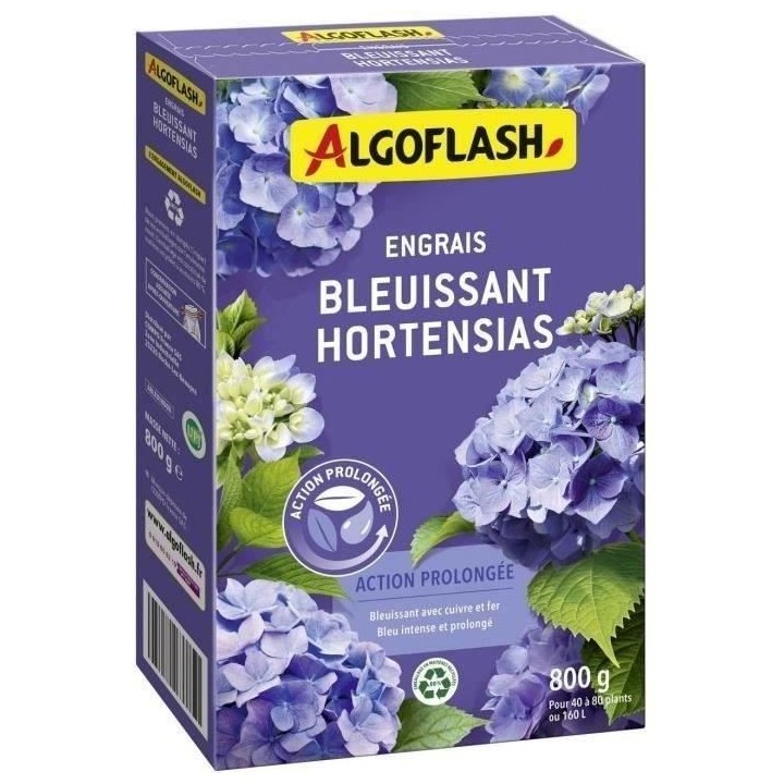Engrais Bleuissant Hortensias - ALGOFLASH NATURASOL NATURASOL - Action