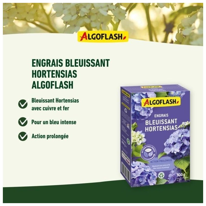 Engrais Bleuissant Hortensias - ALGOFLASH NATURASOL NATURASOL - Action