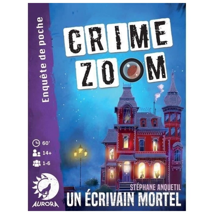 Crime Zoom Un Écrivain Mortel - Asmodee - Jeu d'enquete - Des 14 ans