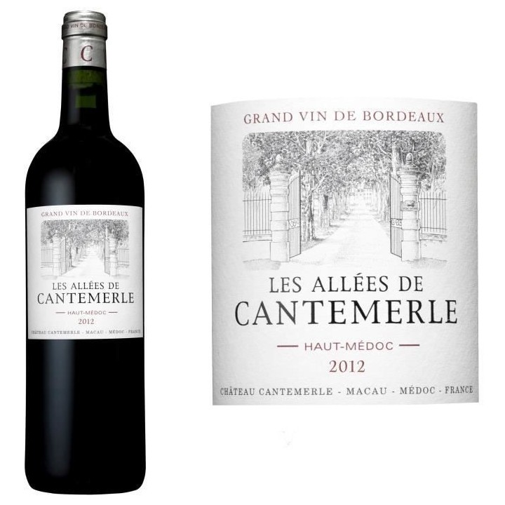 Les Allées de Cantemerle 2019 Haut Médoc - Vin rouge de Bordeaux