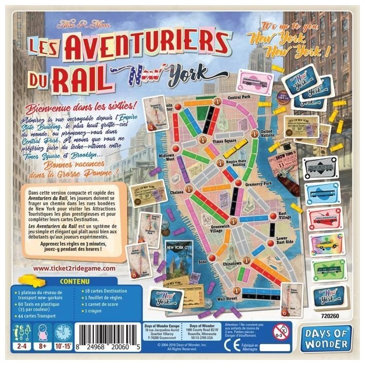 Les Aventuriers du Rail : New York - AC-DÉCO - Jeu de société - 8 a