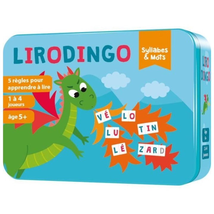 LiroDingo Syllabes et Mots - Asmodee - Apprendre a lire en s'amusant -