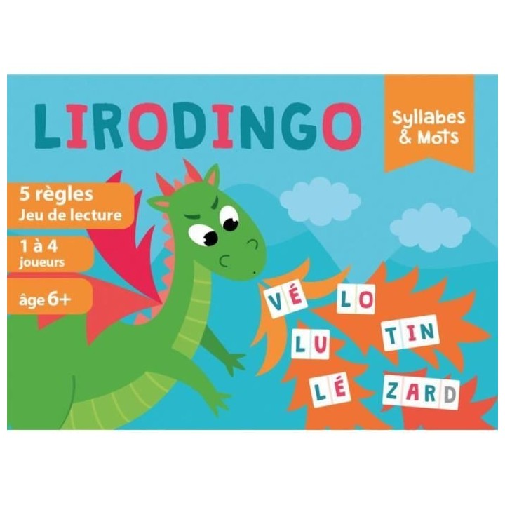 LiroDingo Syllabes et Mots - Asmodee - Apprendre a lire en s'amusant -