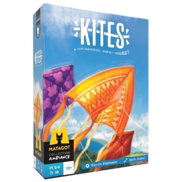 Kites - Asmodee - Jeu de cerfs-volants - Jeu de carte coopératif - De