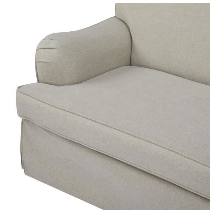 LUZ Canapé convertible - Tissu Beige - L 206 x P 95 x H 81 cm