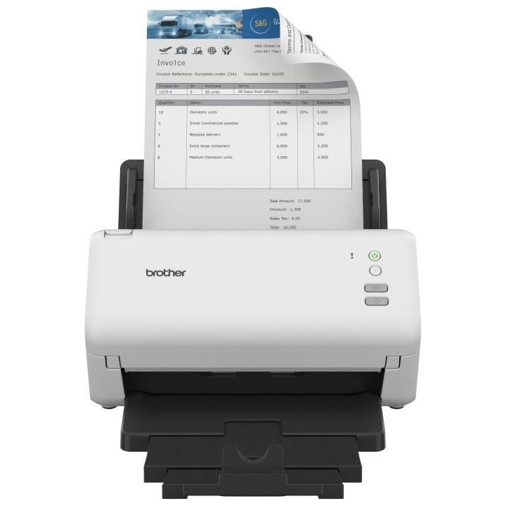 Scanner de documents bureautique Brother ADS-4100 Recto-Verso 70 ppm/3