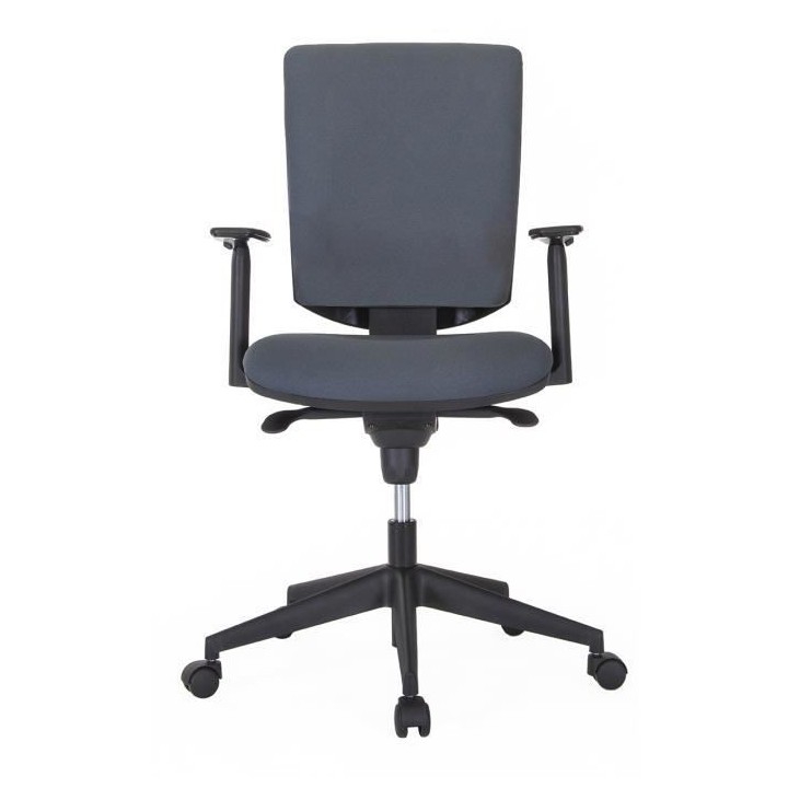 HASHTAG Chaise de bureau - Tissu Gris - L 69 x P 69 x H 106 cm