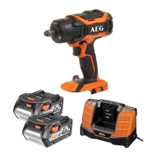 Boulonneuse a chocs AEG 18V - 2 batteries 4.0Ah - 1 chargeur 80mins -