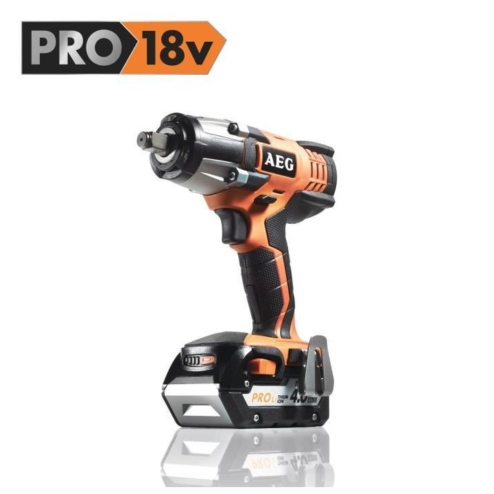 Boulonneuse a chocs AEG 18V - 2 batteries 4.0Ah - 1 chargeur 80mins -