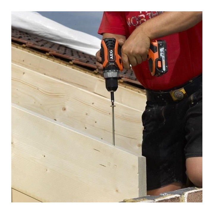 Perceuse-visseuse a percussion compacte - AEG - 18V - 50 Nm +2 batt. a