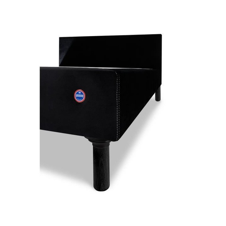 LE SOMMIER FRANCAIS 4 Pieds Anti punaise de lit - Noir