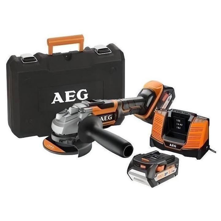 Meuleuse AEG Brushless 18V 125mm BEWS 18-125BL-502C - 2 batteries 5,0A