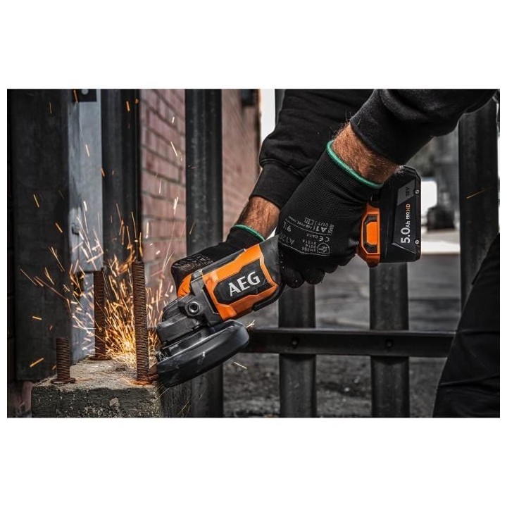 Meuleuse AEG Brushless 18V 125mm BEWS 18-125BL-502C - 2 batteries 5,0A