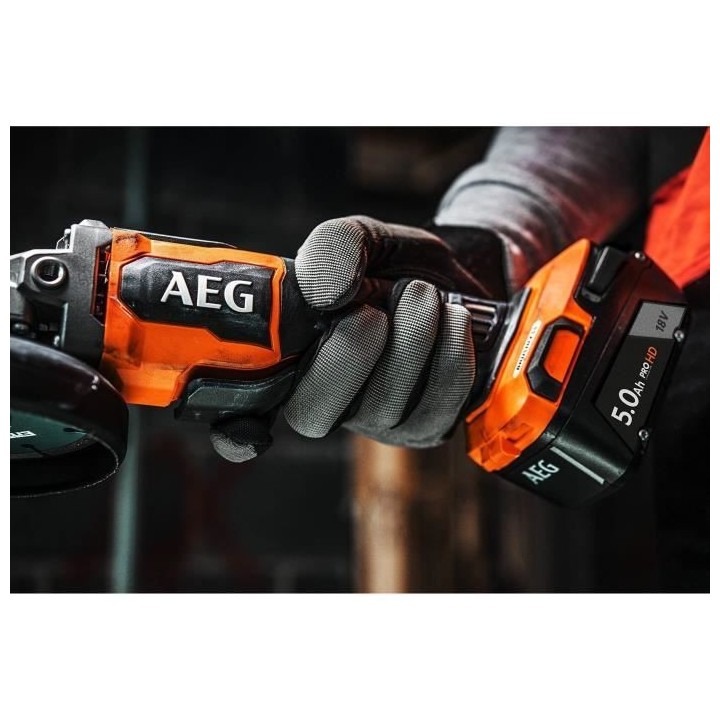 Meuleuse AEG Brushless 18V 125mm BEWS 18-125BL-502C - 2 batteries 5,0A