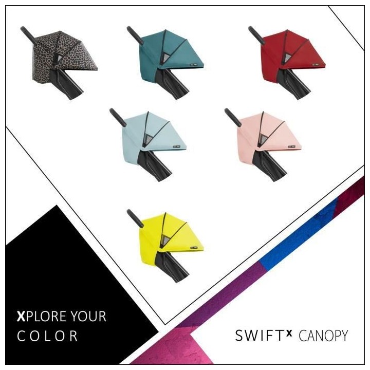 HAUCK Canopy pour poussette Swift X - rose