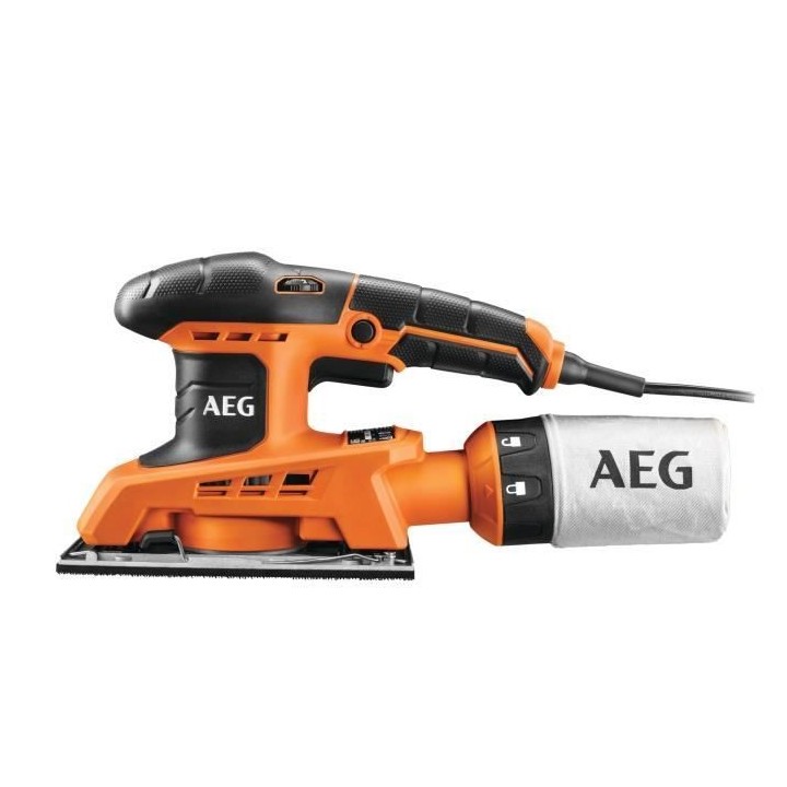 Ponceuse vibrante 250 W - AEG - 1/3 feuille, fixation scratch ou a pin