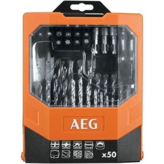 Coffret d'accessoires 50 pieces - AEG POWERTOOLS - AAKDD50 - Embouts d