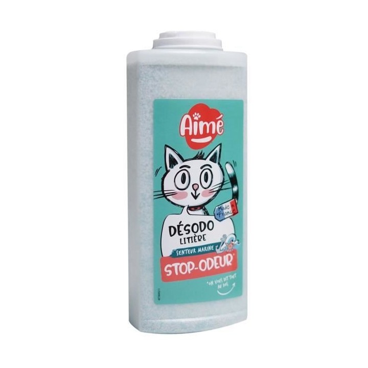 AIME Désodorisant pour litiere marine 700ml - Pour chat