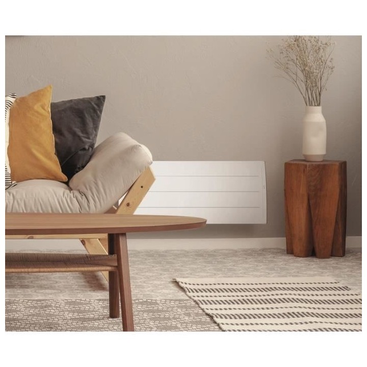 Radiateur électrique AIRELEC ADEOS Bas 750W - Chaleur Douce - Blanc B