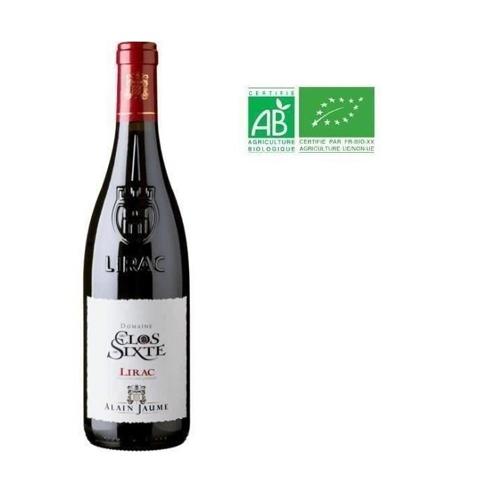 Alain Jaume Domaine du Clos de Sixte 2017 Lirac - Vin rouge des Côtes
