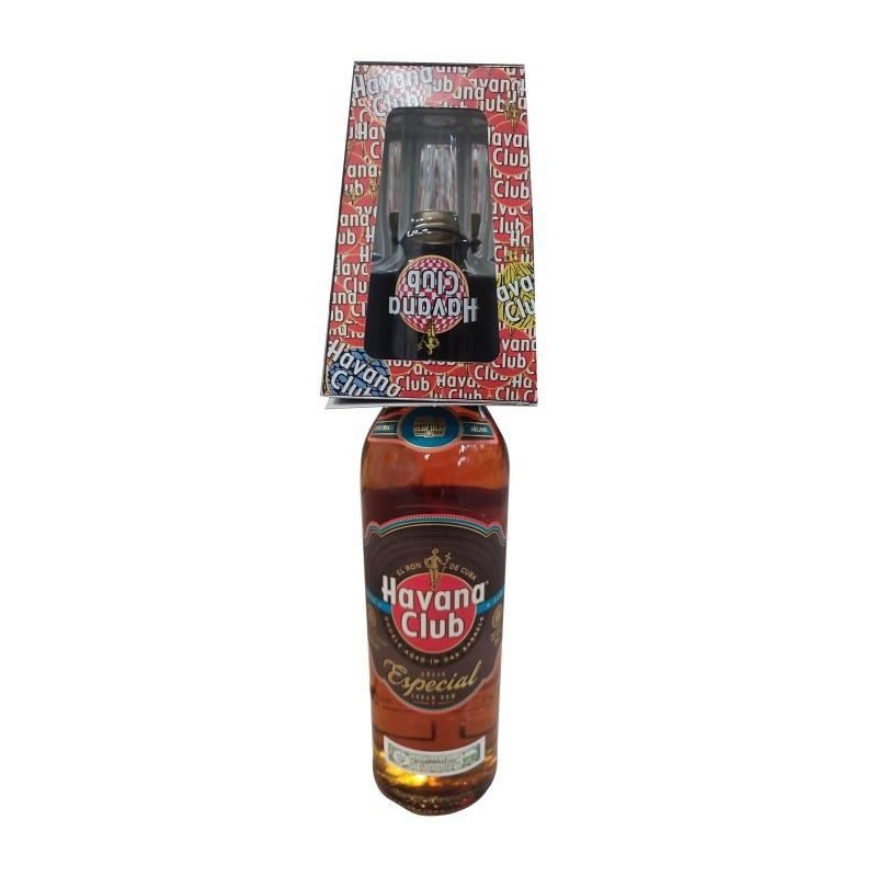 Rhum Havana Club especial - Rhum ambré - 37,5° - 70 cl + Verre offert