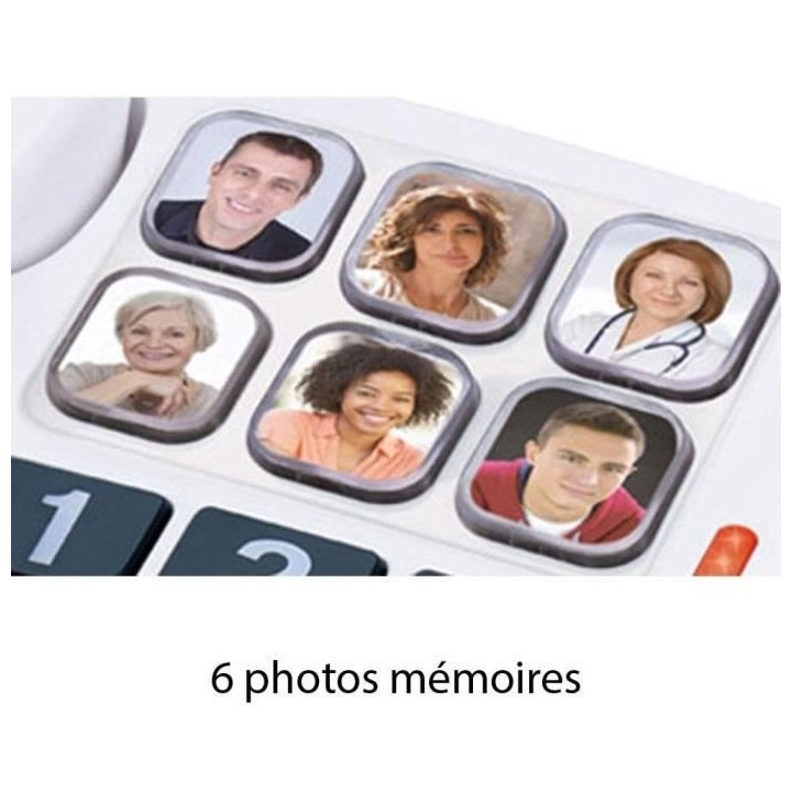 Téléphone filaire senior Alcatel TMax 10 - 6 mémoires directes avec