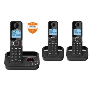 Téléphone fixe sans fil - ALCATEL - F860 voice trio noir - Blocage d