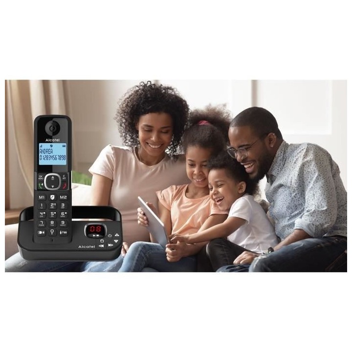 Téléphone fixe sans fil - ALCATEL - F860 voice trio noir - Blocage d