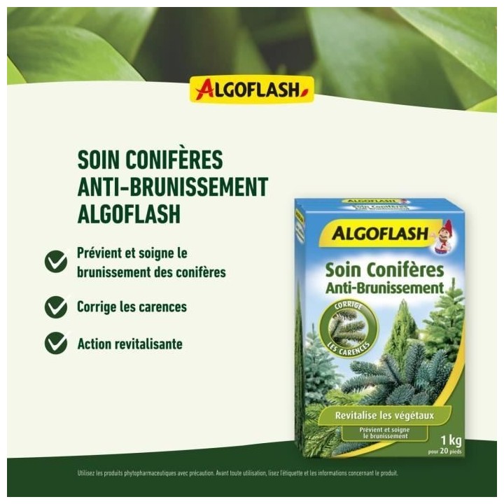 ALGOFLASH - Anti-Brunissement des Coniferes 1 kg