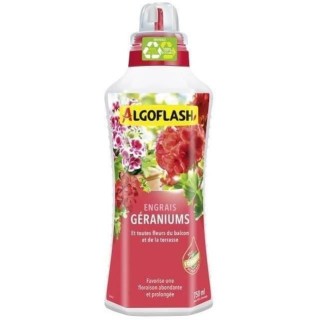Engrais Géraniums et Toutes Fleurs de Balcon - ALGOFLASH NATURASOL -