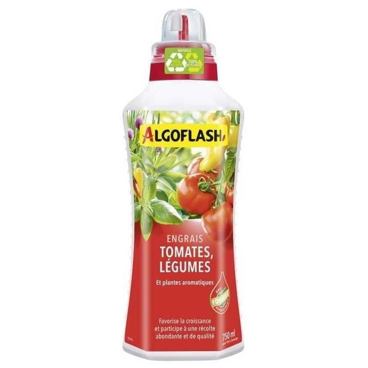 Engrais Tomates et Légumes - ALGOFLASH NATURASOL - 750 mL