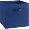 COMPO Boîte de rangement/tiroir pour meuble en tissu 27x27x28 cm - Bleu foncé