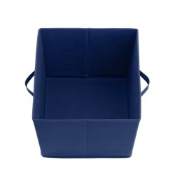 COMPO Boîte de rangement/tiroir pour meuble en tissu 27x27x28 cm - Bleu foncé