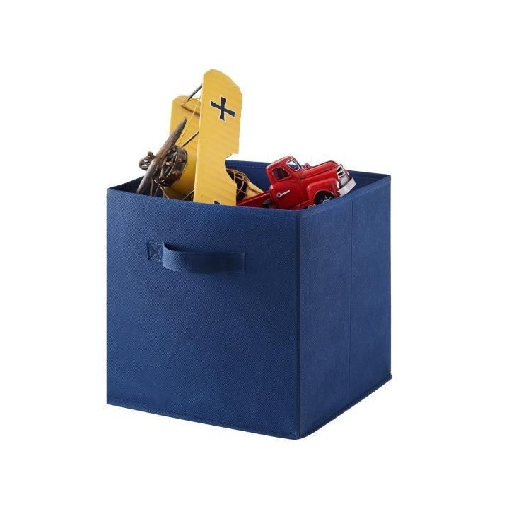 COMPO Boîte de rangement/tiroir pour meuble en tissu 27x27x28 cm - Bl