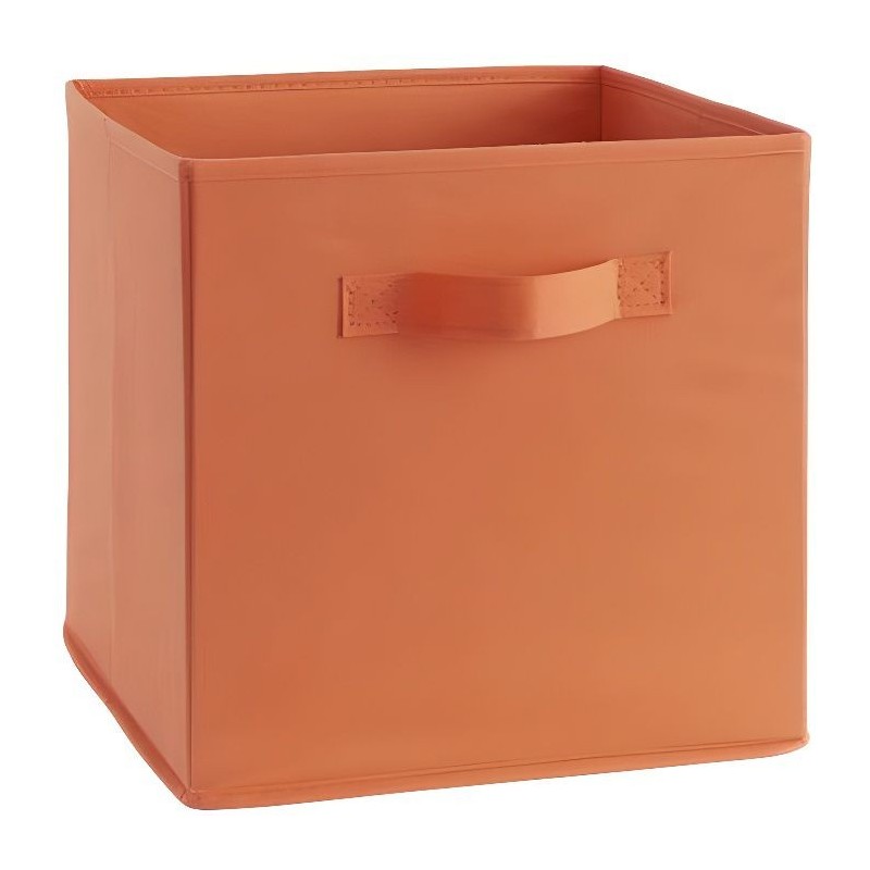 COMPO Boîte de rangement/tiroir pour meuble en tissu - 27x27x28 cm - Orange