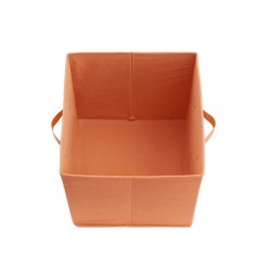 COMPO Boîte de rangement/tiroir pour meuble en tissu - 27x27x28 cm - Orange